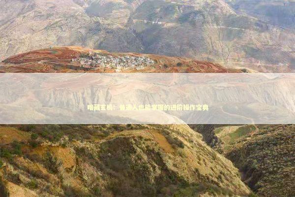 暗藏玄机：普通人也能掌握的进阶操作宝典 新闻